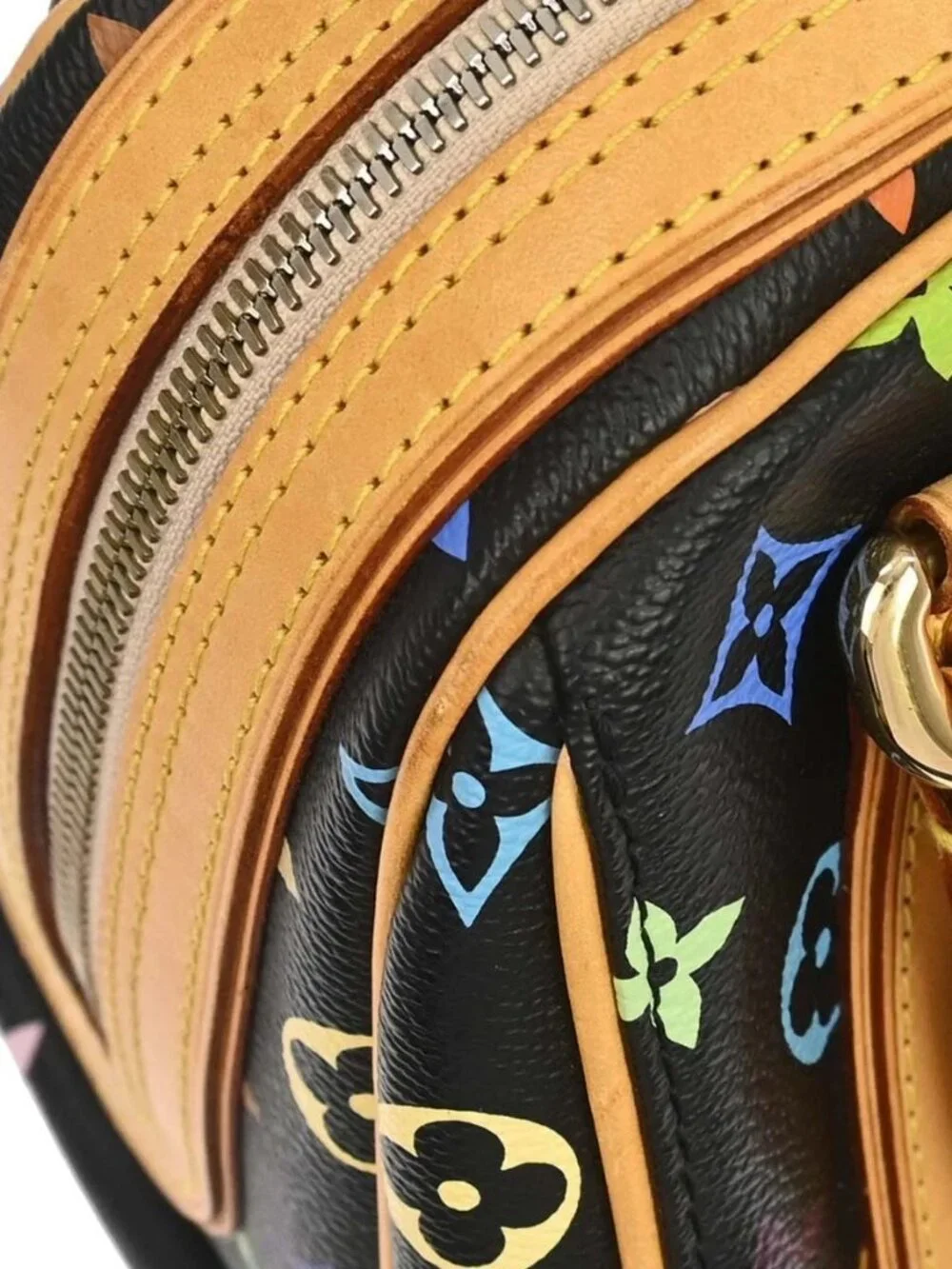 Louis Vuitton Black Monogram Multicolor Priscilla Handbag M40097